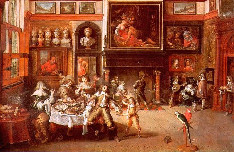 Frans Francken II Gastmahl im Hause des Burgermeisters Rockox oil painting picture